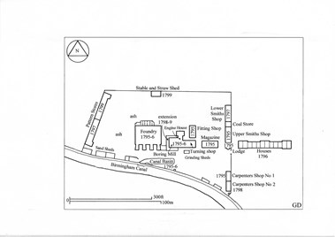 Soho Foundry, phase 1 plan, 1795–9.