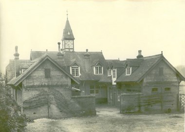 The original building where the Roffey Park rehabilitation centre began its work supporting civilians with stress and mental health problems. 