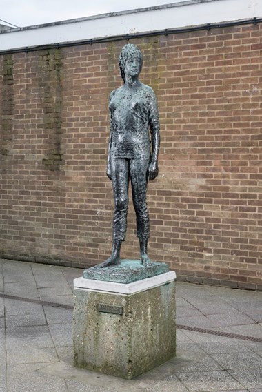 Portrait of Elisabeth Frink by FE McWilliam, Harlow, 1956. Listed Grade II © Historic England