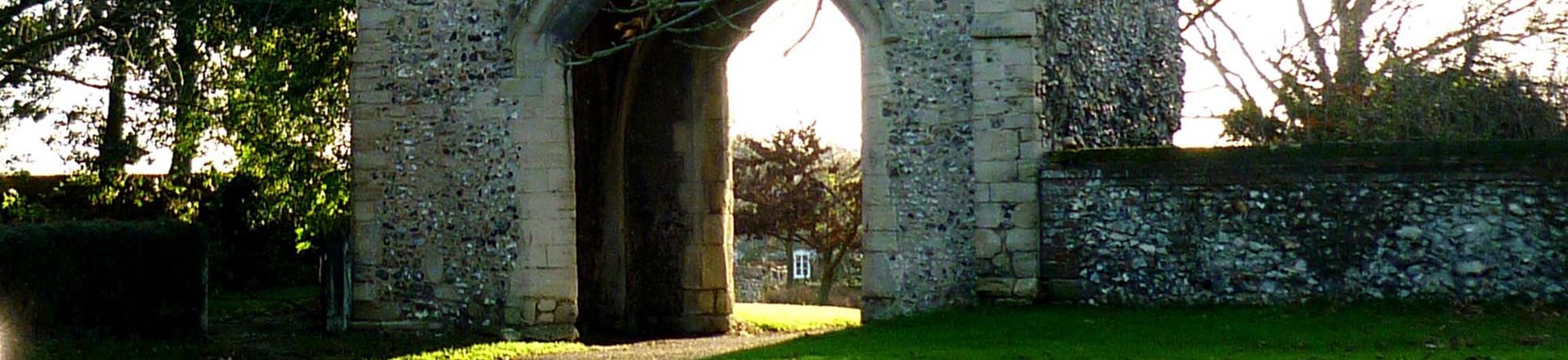 West Acre Priory gatehouse