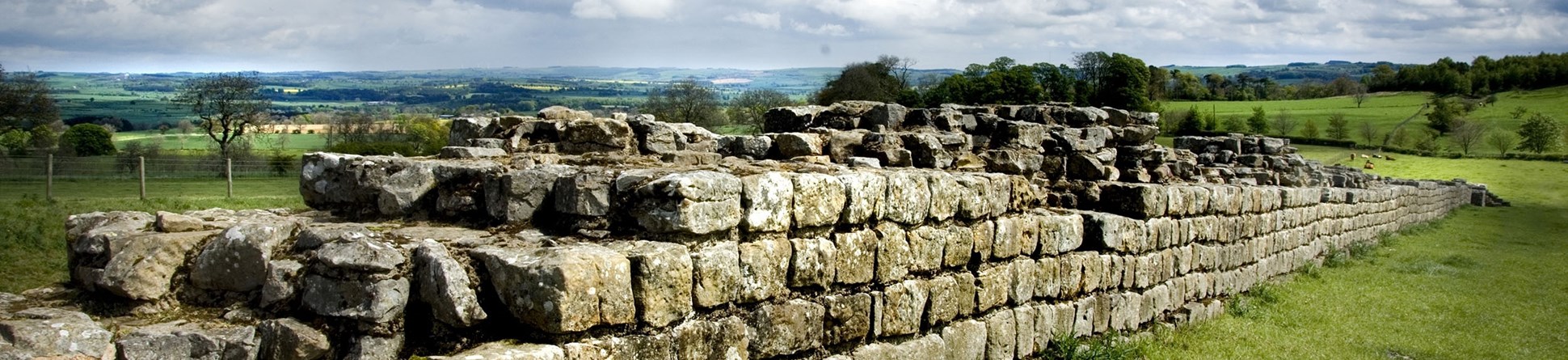 View of the Northumberland countryside.