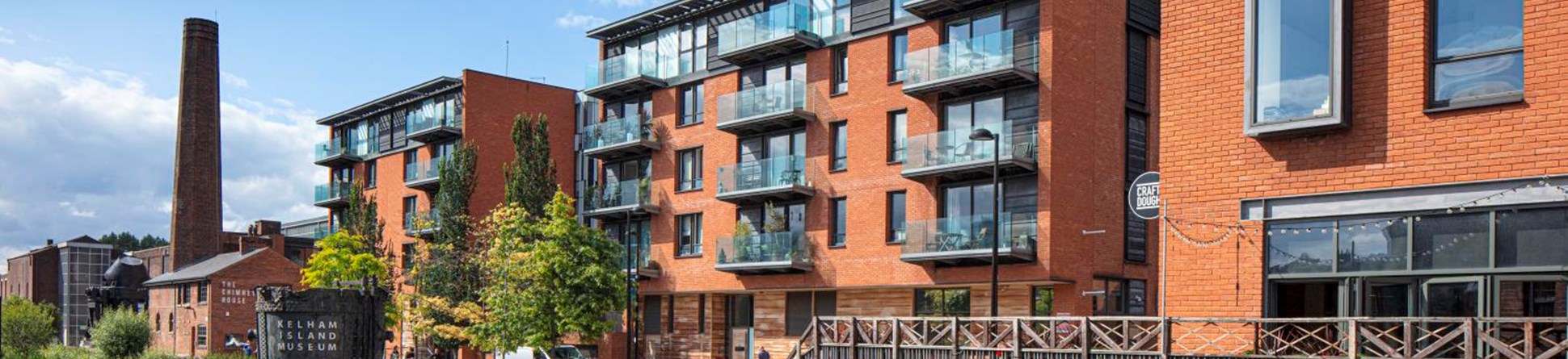 Apartments next to Kelham Island Museum and Chimney House