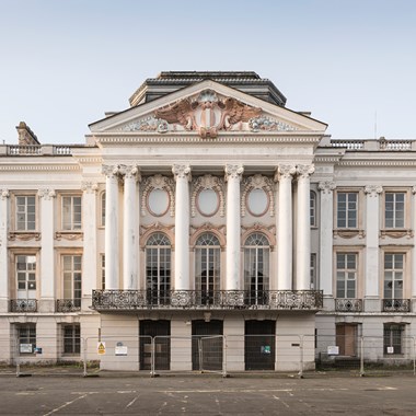 White palladian mansion. General view from the north.